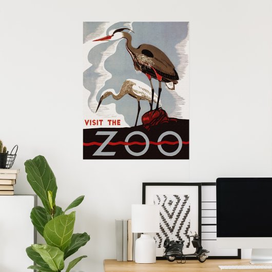 Besuchen Sie das Zoo Poster (Heimbüro)
