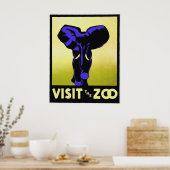 Besuchen Sie das Zoo Poster (Küche)