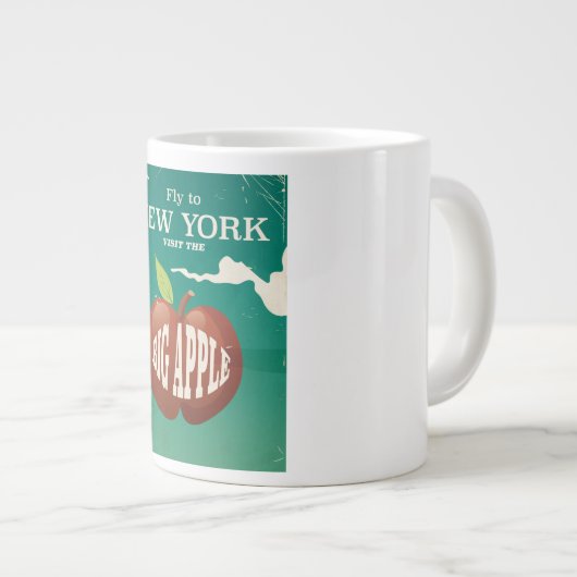 Besuchen Sie den Big Apple - New York Jumbo-Tasse (Vorderseite Rechts)