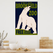 Besuchen Sie den Brookfield Zoo Poster (Küche)