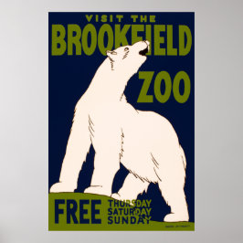 Besuchen Sie den Brookfield Zoo Poster