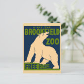 Besuchen Sie den Brookfield Zoo Postkarte (Stehend Vorderseite)