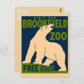 Besuchen Sie den Brookfield Zoo Postkarte (Vorne/Hinten)