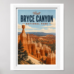 Besuchen Sie den Bryce Canyon National Park Reise  Poster