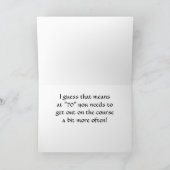 BESUCHEN SIE DEN URLAUB *70.* GEBURTSTAG SPASS KARTE (Innenseite)