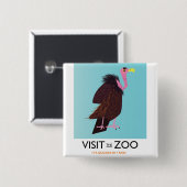 Besuchen Sie den Zoo Button (Vorne & Hinten)