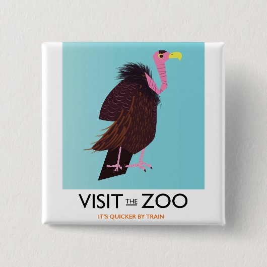 Besuchen Sie den Zoo Button (Vorderseite)