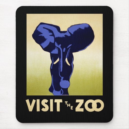 Besuchen Sie den Zoo Mousepad (Vorne)