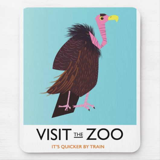 Besuchen Sie den Zoo Mousepad (Vorne)