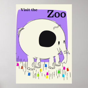 Besuchen Sie den Zoo Poster