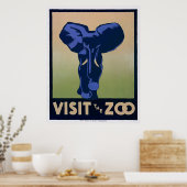 Besuchen Sie den Zoo Poster (Küche)