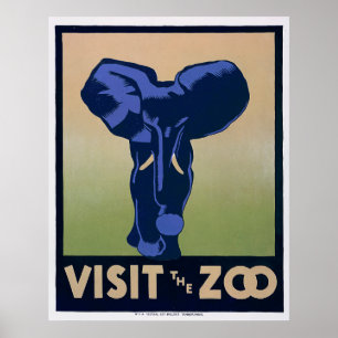 Besuchen Sie den Zoo Poster