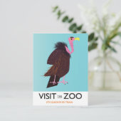 Besuchen Sie den Zoo Postkarte (Stehend Vorderseite)