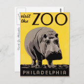 Besuchen Sie den Zoo Postkarte (Vorne/Hinten)