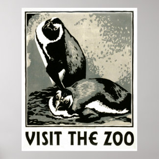 Besuchen Sie den Zoo - WPA Poster -