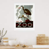 Besuchen Sie den Zoo - WPA Poster - (Küche)