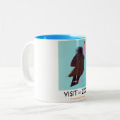 Besuchen Sie den Zoo Zweifarbige Tasse (Vorderseite Links)