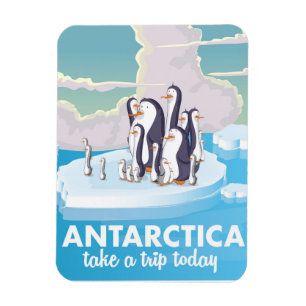 Besuchen Sie die Antarktis Vintage-Reiseposter Magnet