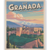 Besuchen Sie die Universität Granada Aufkleber (Vorderseite)
