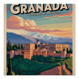 Besuchen Sie die Universität Granada Poster