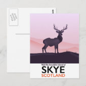 Besuchen Sie die wunderschöne Insel Skye Postkarte (Vorne/Hinten)
