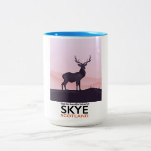 Besuchen Sie die wunderschöne Insel Skye Zweifarbige Tasse