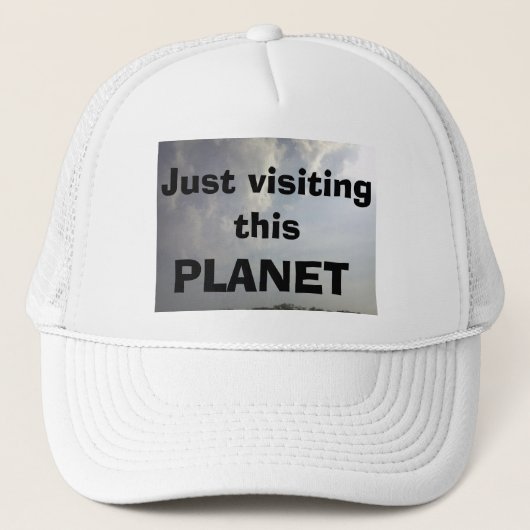 BESUCHEN SIE DIESEN PLANETTRUCKER HAT TRUCKERKAPPE (Vorderseite)