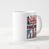 Besuchen Sie England Jumbo-Tasse (Vorderseite Rechts)