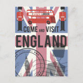 Besuchen Sie England Postkarte (Vorderseite)