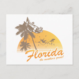 Besuchen Sie Florida, den Großen Hurrikan des Wett Postkarte