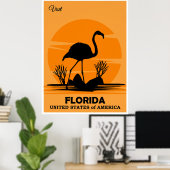 Besuchen Sie Florida, Reiseposter, Poster (Heimbüro)
