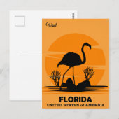 Besuchen Sie Florida, Reiseposter, Postkarte (Vorne/Hinten)