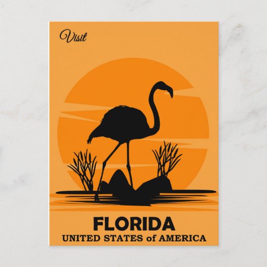 Besuchen Sie Florida, Reiseposter, Postkarte (Vorderseite)
