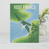 Besuchen Sie Frankreich Vintages Reiseplakat (Stehend Vorderseite)