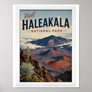 Besuchen Sie Haleakala National Park Reise Vintage Poster