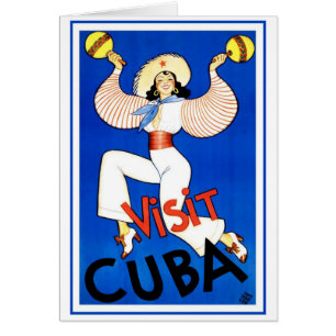 Besuchen Sie Havanna, Kuba, Vintage-Reiseposter Ma