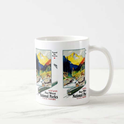 Besuchen Sie Ihre Far West Nationalparks Kaffeetasse (Rechts)