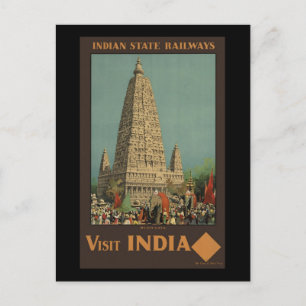 Besuchen Sie India Budh Gaya Postkarte