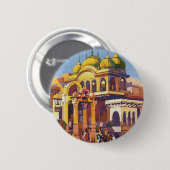 Besuchen Sie India Muttra Button (Vorne & Hinten)