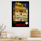 Besuchen Sie Indien Poster (Küche)