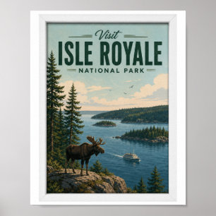 Besuchen Sie Isle Royale National Park Reise Vinta Poster