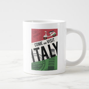 Besuchen Sie Italien Jumbo-Tasse
