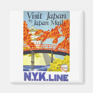 Besuchen Sie Japan per Post - NY.K. Linien Magnet