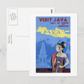 Besuchen Sie Java Postkarte (Vorne/Hinten)