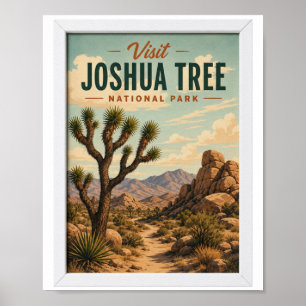Besuchen Sie Joshua Tree National Park Reise Vinta Poster