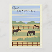 Besuchen Sie Kentucky Reiseplakat, Postkarte (Vorderseite)