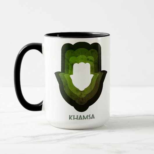 Besuchen Sie Khamsa Grüner Becher erneut Tasse (Links)