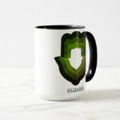 Besuchen Sie Khamsa Grüner Becher erneut Tasse (VorderseiteRechts)