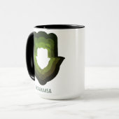 Besuchen Sie Khamsa Grüner Becher erneut Tasse (Vorderseite Links)