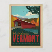Besuchen Sie Landschaftlich Vermont Postkarte (Vorderseite)